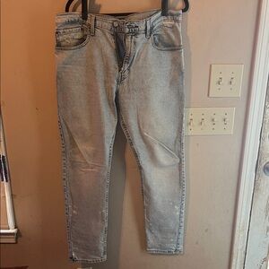 LEVIS 512 LIGHT WASHED SLIM TAPERED JEANS SIZE 34/30